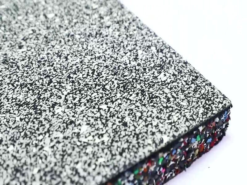 rubber flooring cross section with keywords